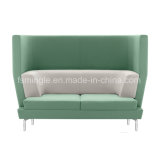 Comfortable Leisure Fabric Office Sofa with Solid Wood Frame