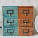 Antique Color Customized Wooden Cabinet with Multi-Drawers in Different Color