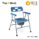 Bathroom Safety Health Prodcut Lightweight Commode Shower Chair with Plastic Bedpan