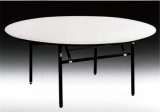 Plywood Top Metal Base Folding Round Banquet Table