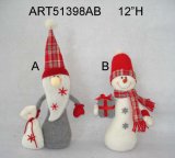 Snowman and Santa Christmas Decoration Gift Craft-2asst