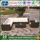 Patio Furniture PE Rattan Combination Drak Brown Sofa Sets (TG-JW16)