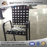 Well Furnir 2017 New Cross Strap Chair with Armrest WF-17031