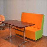 Hot Sale Customized Modern Restaurant Booth Orange Dining Sofa (SP-KS189)
