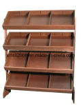 Wooden Book Shelf for Display (GL-067)