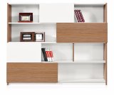 Fashionable Durable Contracted 2 Doors Melamine Cabinet Bookcase Bookshelf