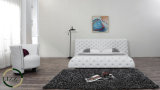 Genuine Leather High Quality Tufted Button Bedroom Bed