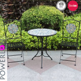 Outdoor Metal S/3 Mosaic Table Set