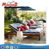 French Chaise Lounge Comfortable Fabric Upholstered Daybed Outdoor Sunbed Daybed
