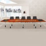Modern Wood Veneer Meeting Table for Conference Room