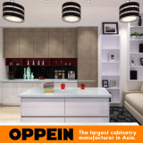 Modern High Gloss Lacquer Wood Kitchen Cabinets with Island (OP15-L34)