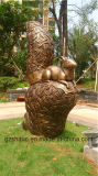 Bronze Squirrel, Outdoor Garden Resin or Polyresin Sculpture Decorations
