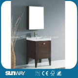Hangzhou Floor Standingsolid W Ood Bathroom Furniture with Mirror