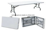 Plastic Folding Table Six Feet and 183 Cm Outdoor Picnic Table Folded in Half Long High Strength PE Environmental Protection Panel (M-X3220)