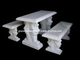 Stone Table Bench, Garden Table Bench (GS-TB-540)