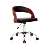 Modern Wooden and Leather Height Adjustable Bar Chair (FS-WB091-4)