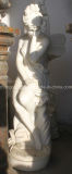 on Sale Female Statue in Pure White Marble, Good Quality Sculpture