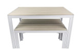 Contemporary Design Outdoor Recycled Plywood Picnic Dining Table (PWC-15581-Teak)