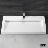Kingkornee Solid Surface Matt Finish Resin Stone Bathroom Sink (180322)