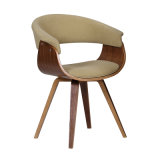 Modern Durable Dining Restaurant Wooden and Fabric Bar Chair (FS-WB1651-1)