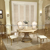 Latest Design Modern Marble Top Gold Stainless Steel Legs Wedding Table