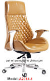 High Back Office Furniture Leather Wood Executive Boss Chair (A2014-1)