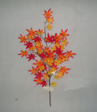 PE Autumn Maple Artificial Plant for Home Decoration (19345)