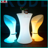 Color Changing Waterproof LED Light Highboy Glass Tables