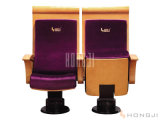 VIP High Back Auditorium Seating, Cinema Hall Chair in Bentwood and Fabric