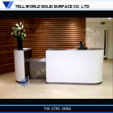 Modern Acrylic Solid Surface Office Furniture Reception Desk Counter