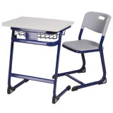 Juniro School Single Student Desk with Steel Frame and Plastic Desk Top