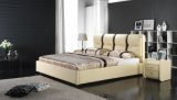 Bed, Leather Bed, Leather Soft Bed (6056)