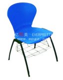 School Chair for Sale, PP Chair with Basket, Plastic Chair with Metal Frame (SF-25C)