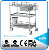 Stainless Steel Hospital Treatment Trolley