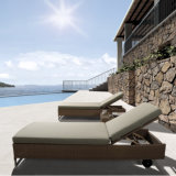 2017  Hotel Swimming Pool Furniture Rattan Sun Bed T519