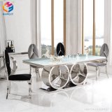 Wholesale Foshan Model White PU Leather Stainless Steel Chair Hly-St33