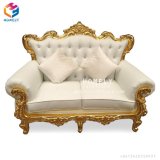 Foshan Furniture Wedding Party Event High Back Sofa in White Leather