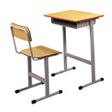 China Old Style Plywood Single School Desk and Chair