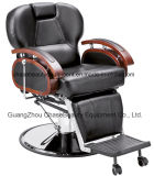 Barber Chair with Different Color Solid Wood Armrest for Man in Salon Beauty