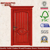 CNC Wooden Door Solid Wood Mahogany Entry Door (XS2-014)