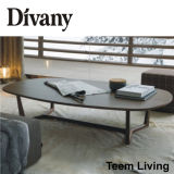 Divany Living Room Furniture MDF Glass Table Feet MDF Glass Table Feet Apartment Glass Coffee Table T-57D