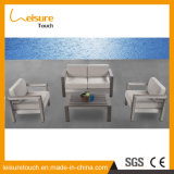 All Weather Modern Dining Table Set with Cushion Aluminum Sofa Set Outdoor Patio Garden Furniture