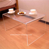 Clear Organic Glass Coffee Table (BTR-A1010)