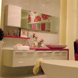 Oppein Wall-Mounted Rose Pink Modern Bathroom Cabinet (OP12-P17-186)