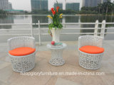 PE Rattan Aluminum Frame Outdoor Leisure Table Set Furniture
