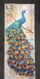 Peacock Canvas Oil Painting Animal Art Painting for Wall Decoration