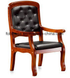 Solid Wood and Leather Courtroom Chair