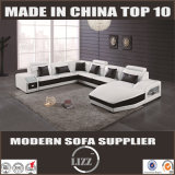 Modern Sectional U Shape Leather Sofa (Lz2204)
