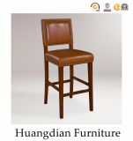 Leather Wooden High Bar Chair Bar Stools (HD185)