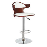 Modern Party Furniture Wooden Leather Bar Chair with Back (FS-WB096)